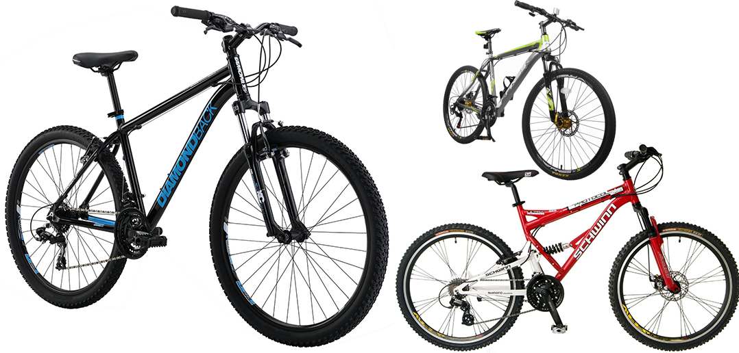 Picture of the 3 best mountain bikes under $300 dollars