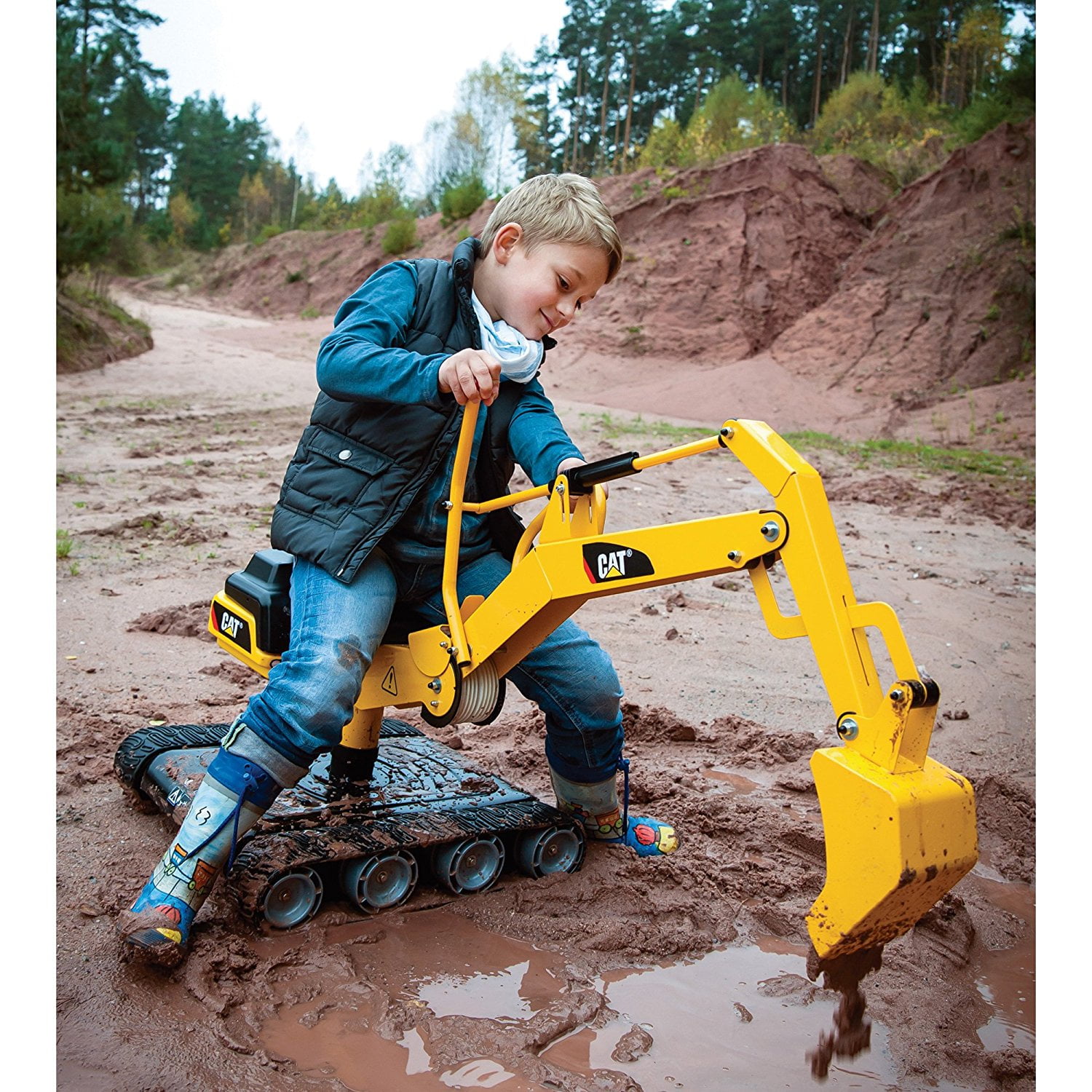 childs digger toy